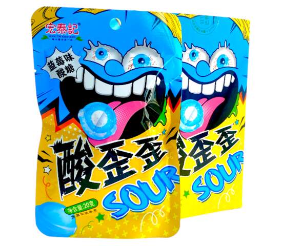 Кислые Конфеты Super Candy Со Вкусом Черники (29Гр*20Уп) Кислые Конфеты Super Candy Со Вкусом Черники (29Гр*20Уп)