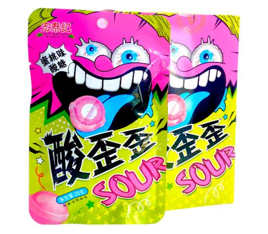 Кислые Конфеты Super Candy Со Вкусом Персика (29Гр*20Уп) Кислые Конфеты Super Candy Со Вкусом Персика (29Гр*20Уп)