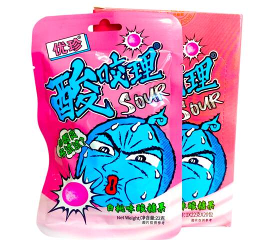 Кислые Конфеты Sour Bites Со Вкусом Персика (30Гр*20Уп) Кислые Конфеты Sour Bites Со Вкусом Персика (30Гр*20Уп)