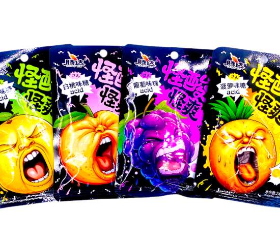 Карамель В Лимонной Кислота Strange Sour 4 Вкуса (24Гр*20Уп) Карамель В Лимонной Кислота Strange Sour 4 Вкуса (24Гр*20Уп)