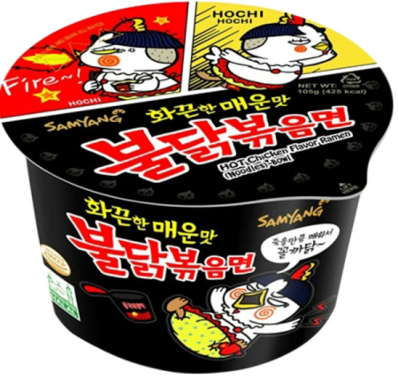 Hot Chicken Big Bowl Со Вкусом Курицы(Черная) 105Гр.