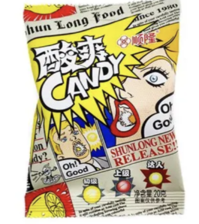 Кислая Конфета Комикс Со Вкусом Лимона (20 Гр*20 Упак)