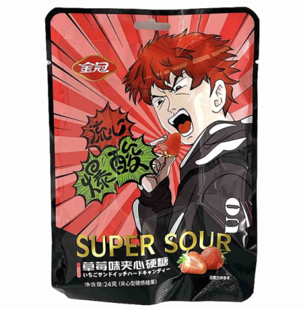 Конфеты Панк Клубника (24 Гр*20 Упак)