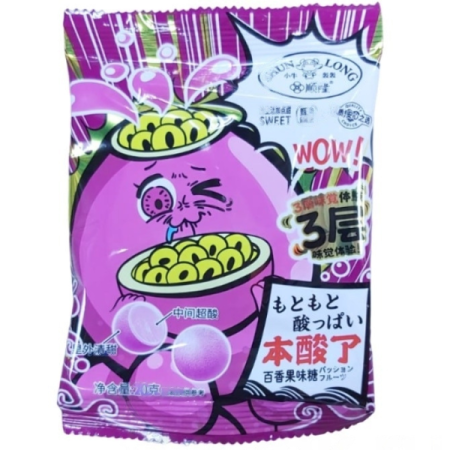 Конфеты Shun Long Sweet Wow Маракуйя 20Гр