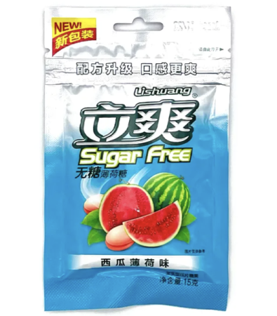Конфеты Без Сахара Шуга Фри С Мятой Арбузом (15 Гр*12 Упак)