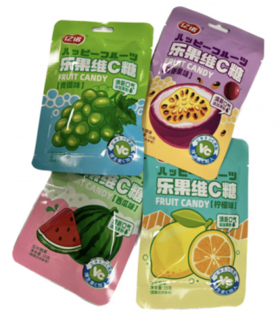 Конфеты Фруктовые Yinuo С Витамином С (15Г*20Уп)