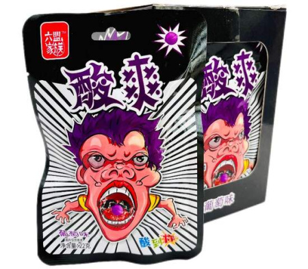 Кислоосвежающие Леденцы “Suanshuang” Со Вкусом Винограда (30Гр*20Уп)