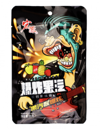 Конфеты Baozhaguoqi Monkey Суперкислые Фруктовые (24Г*20Уп)