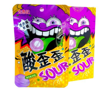 Кислые Конфеты Super Candy Со Вкусом Винограда (29Гр*20Уп)